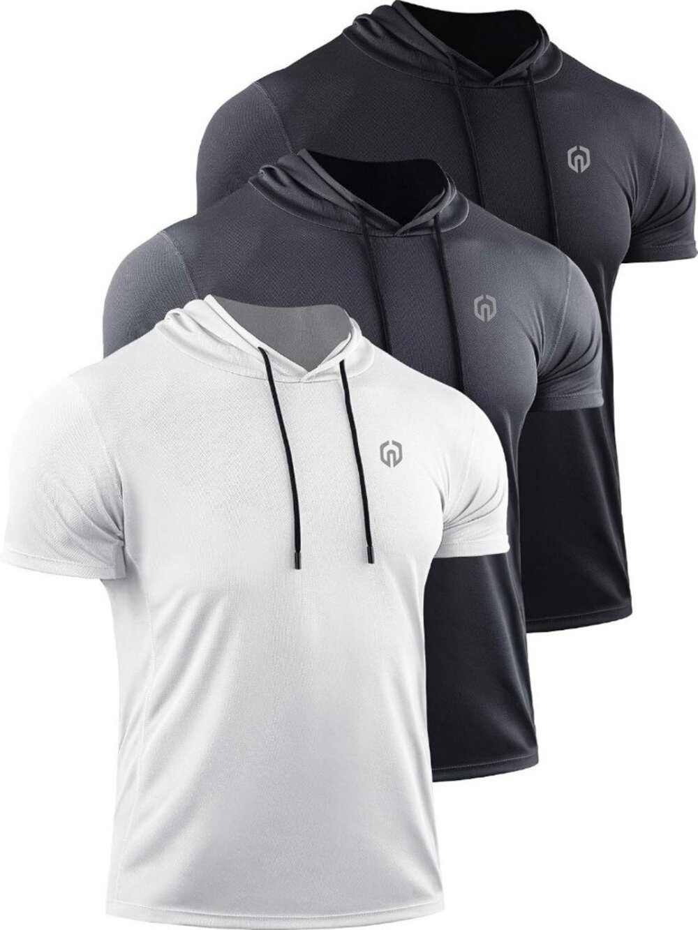 Men's Dry Fit Athletic Muscle Tank Top with Hood - Perfect for Running